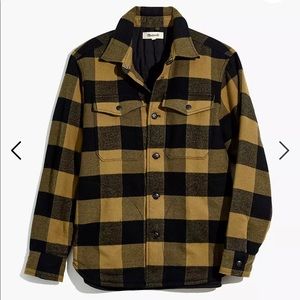 Madewell flannel shirt jacket/overcoat